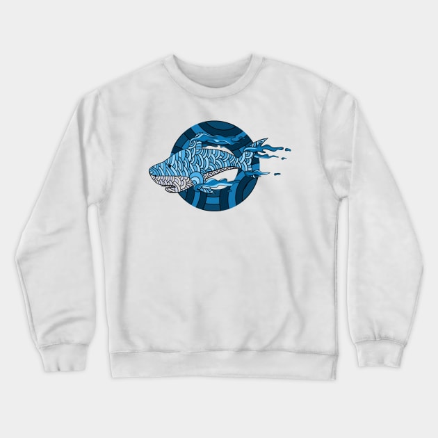 donuts shark Crewneck Sweatshirt by Amartwork